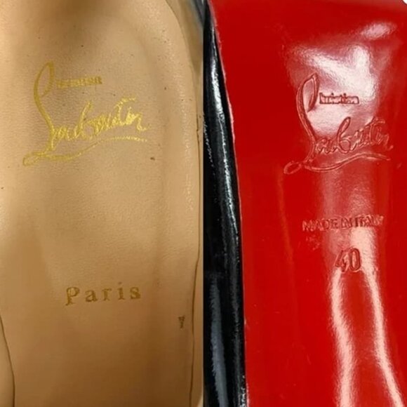 Black Patent Leather Bow Ankle Peep Toe - Picture 5 of 6